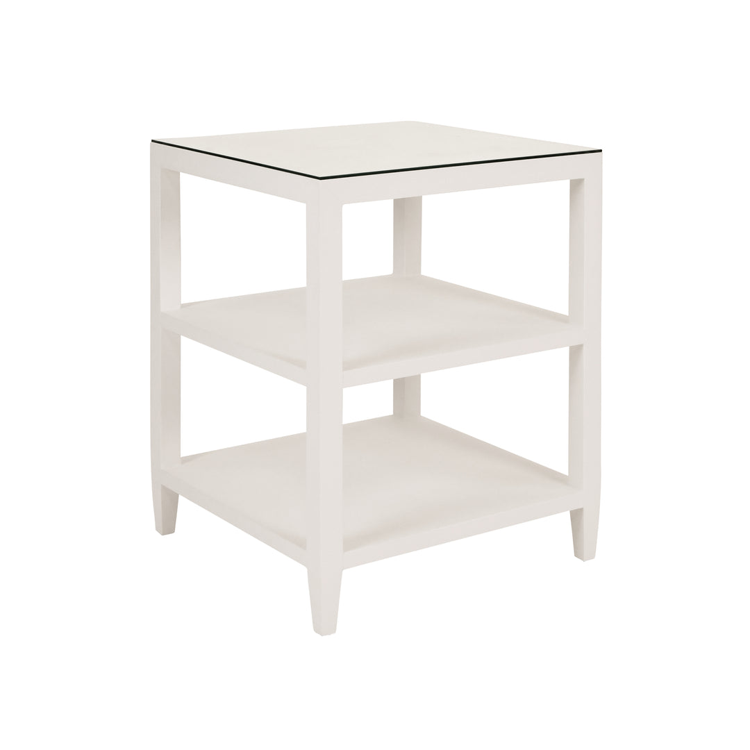 Amie Three Tier Square Side Table