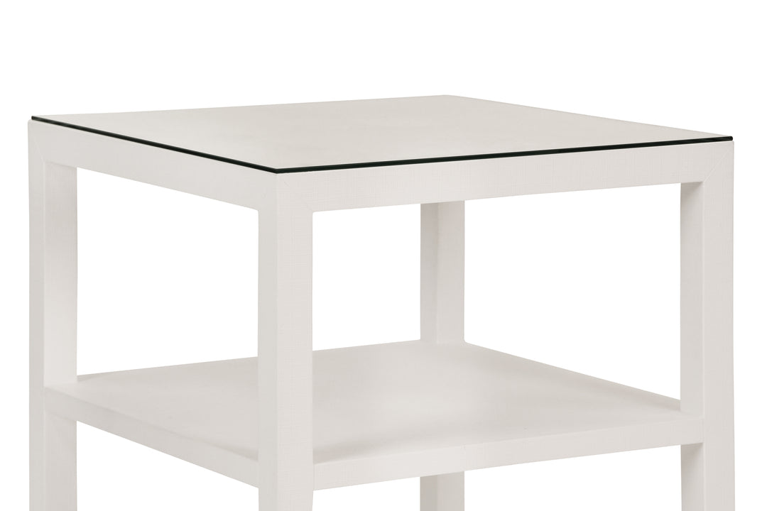 Amie Three Tier Square Side Table