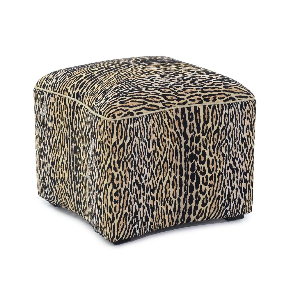 Stools & Ottomans Curved Ottoman - Beige, Grey, Multicolor, Off White