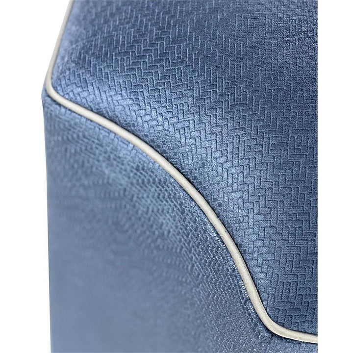 Stools & Ottomans Ridley Ottoman - Blue - Poplar Wood