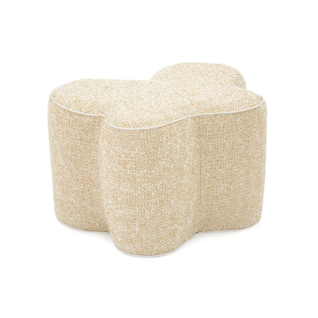 Verano Large Ottoman - Beige - Poplar Wood