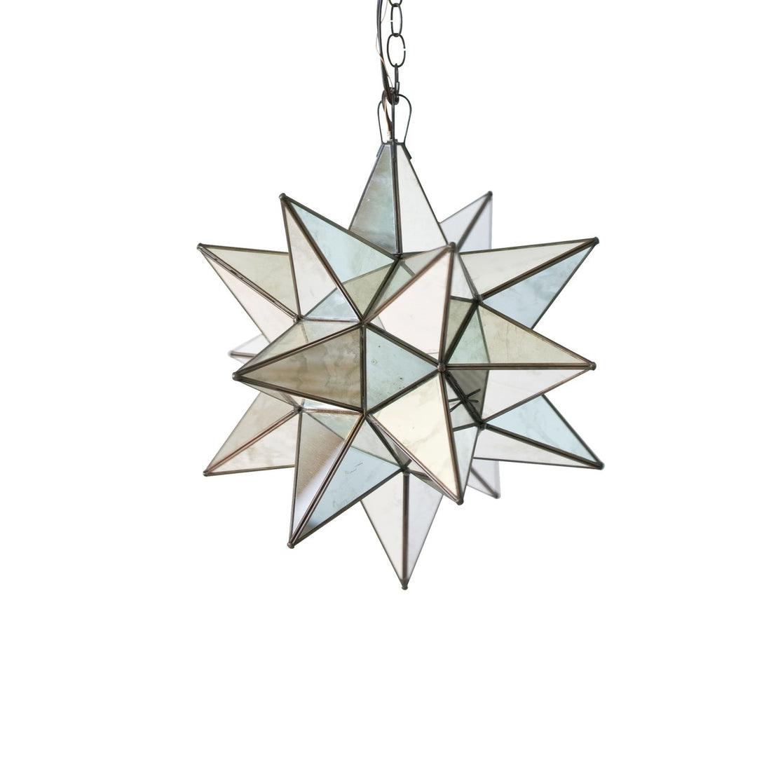 Ams - Sm Ant Mirror Star Chandelier