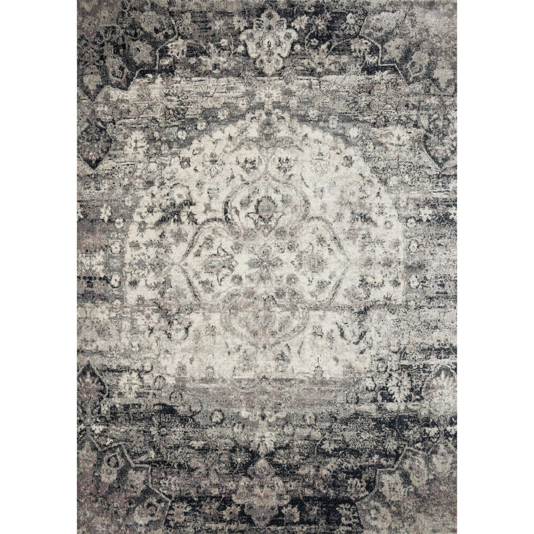 Loloi Anastasia Ink / Ivory 3'-7" x 5'-7" Accent Rug