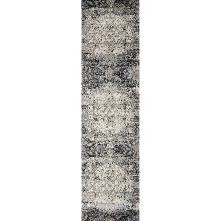 Loloi Anastasia Ink / Ivory 2'-7" x 12'-0" Runner Rug