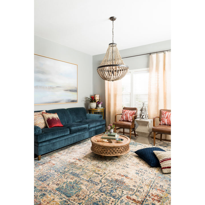 Loloi Anastasia Sand / Lt. Blue 9'-6" x 13' Area Rug