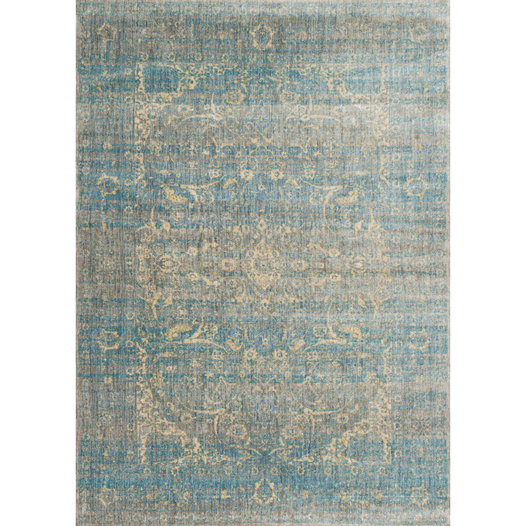 Loloi Anastasia Lt. Blue / Mist 5'-3" x 5'-3" Round Area Rug