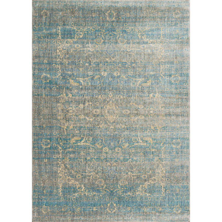 Loloi Anastasia Lt. Blue / Mist 5'-3" x 5'-3" Round Area Rug