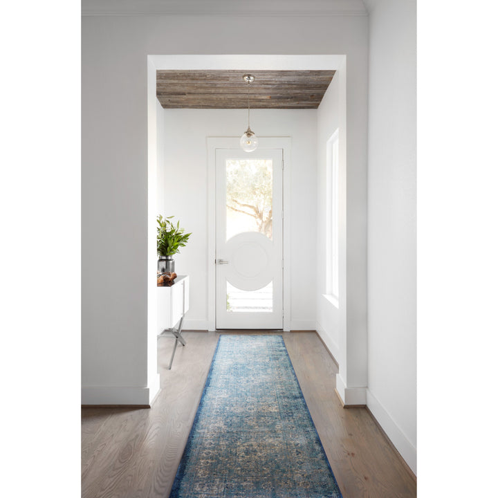 Loloi Anastasia Lt. Blue / Ivory 2'-7" x 12'-0" Runner Rug