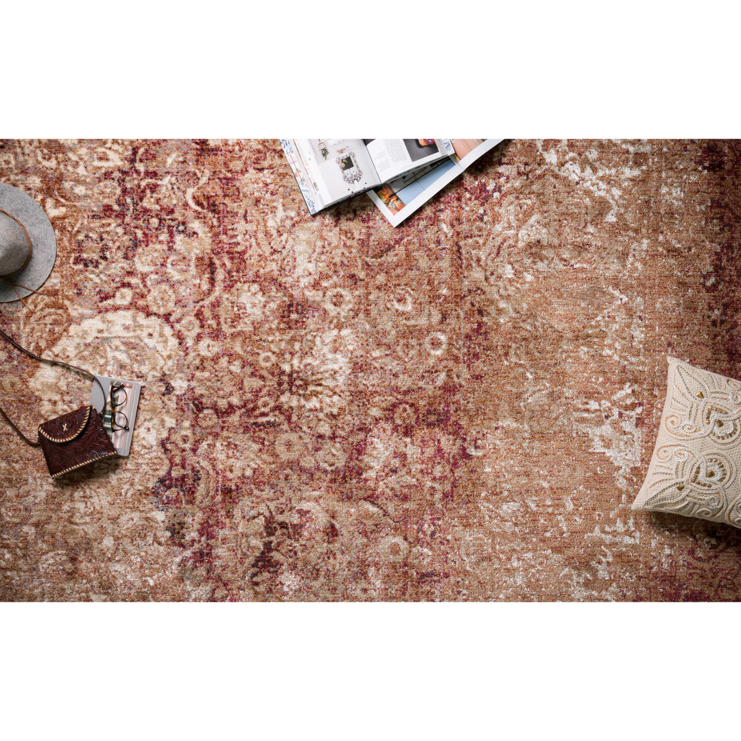 Loloi Anastasia Copper / Ivory 2'-7" x 4' Accent Rug