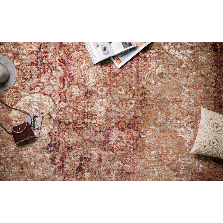 Loloi Anastasia Copper / Ivory 2'-7" x 4' Accent Rug