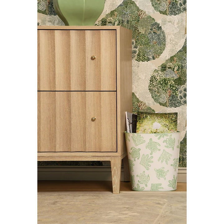 Four Drawer Chest With Fluted Detail In Cerused Oak