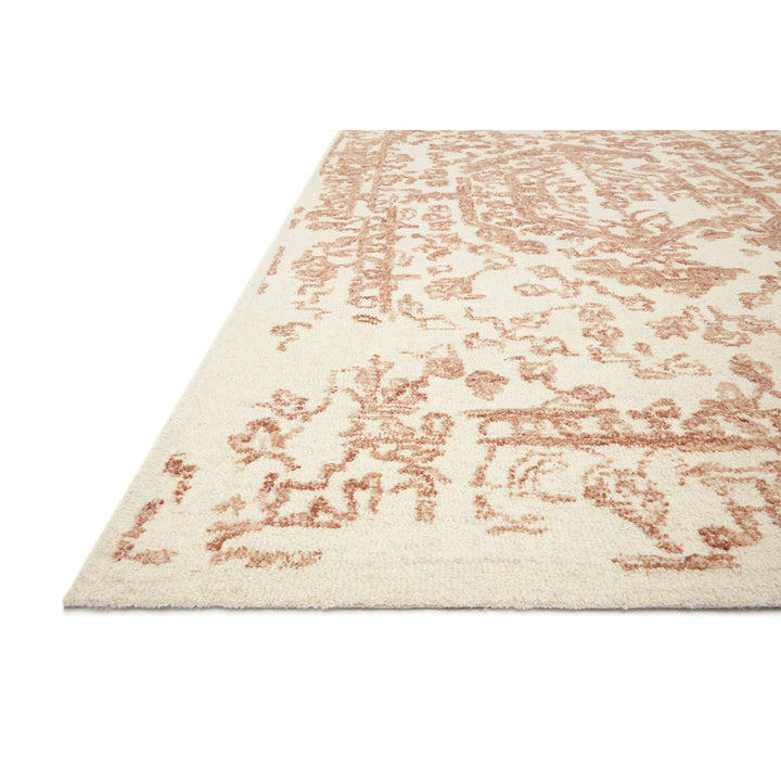 Magnolia Home By Joanna Gaines x Loloi Annie White / Rust 2'-3" x 3'-9" Accent Rug