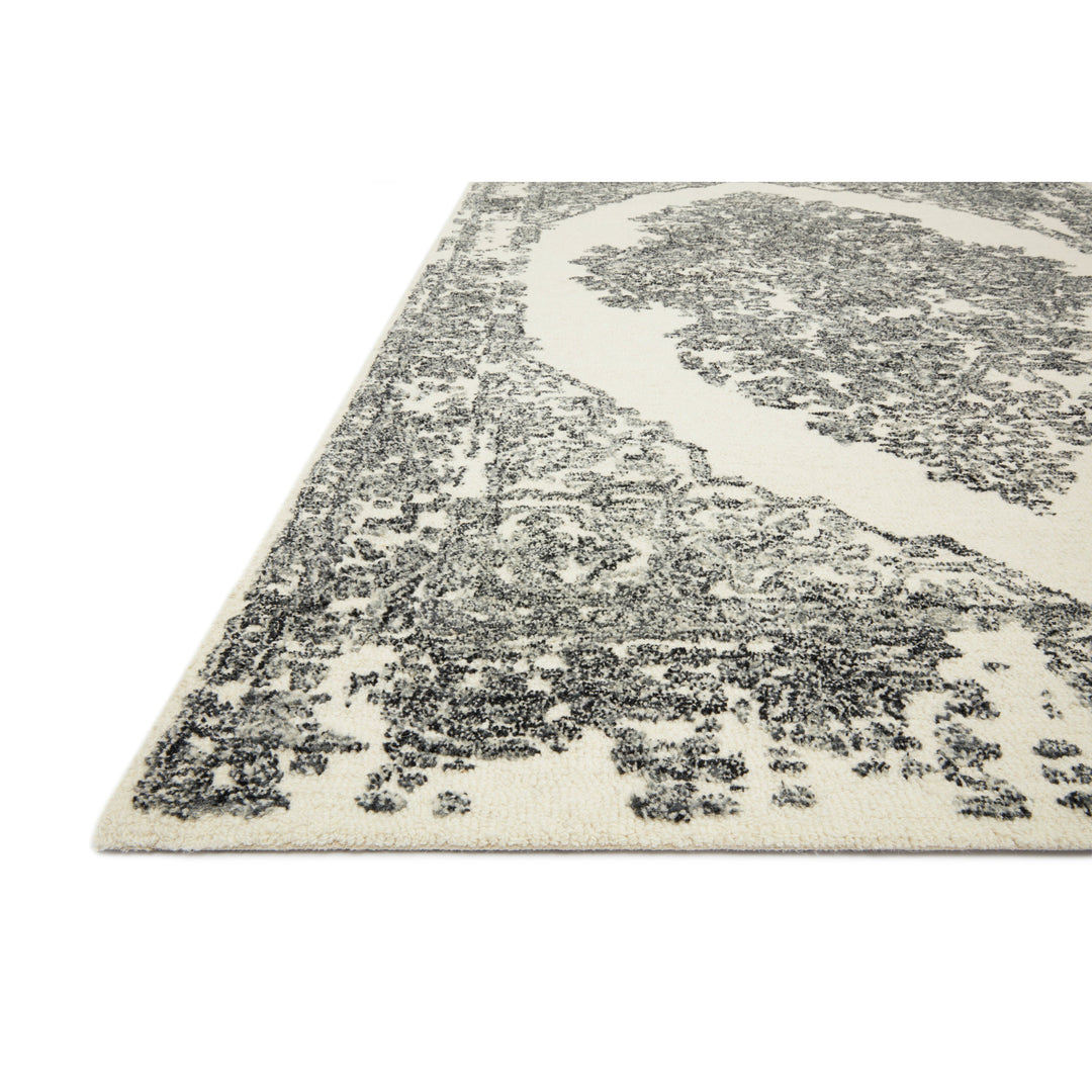 Magnolia Home By Joanna Gaines x Loloi Annie White / Black 2'-3" x 3'-9" Accent Rug