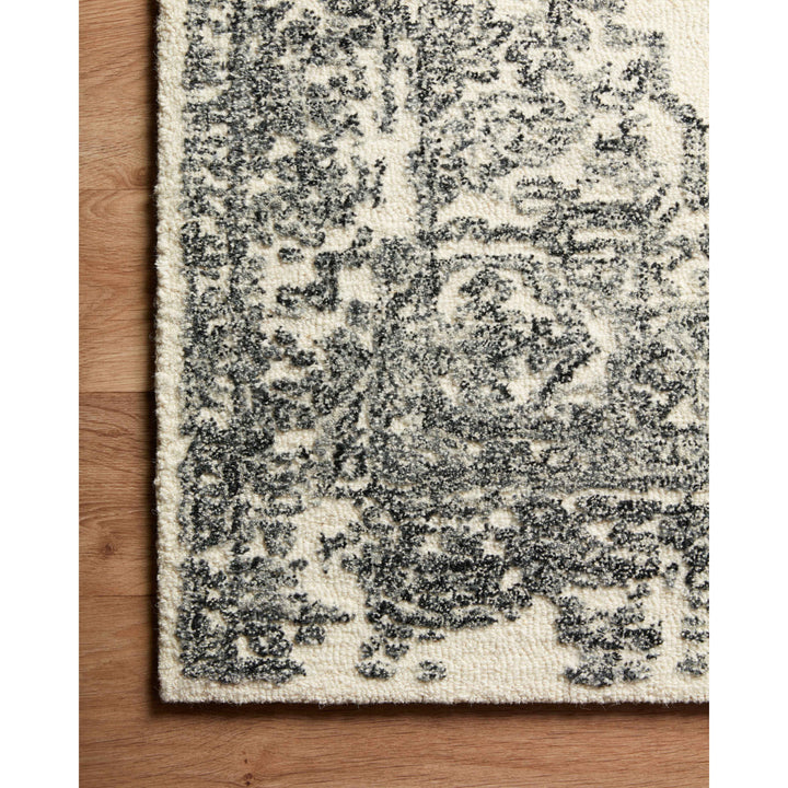 Magnolia Home By Joanna Gaines x Loloi Annie White / Black 18" x 18" Sample Rug