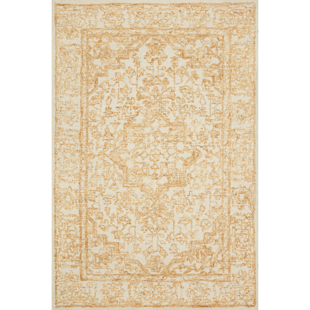 Magnolia Home By Joanna Gaines x Loloi Annie White / Gold 5'-0" x 7'-6" Area Rug