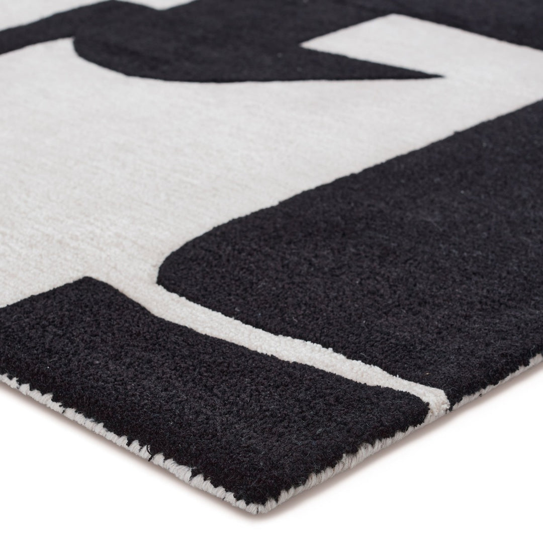 Jaipur Living Noverre Handmade Abstract Black/ Cream Area Rug (6'X9')