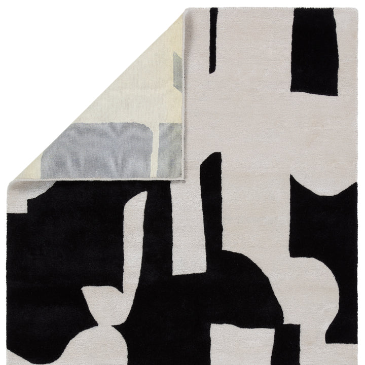 Jaipur Living Noverre Handmade Abstract Black/ Cream Area Rug (6'X9')