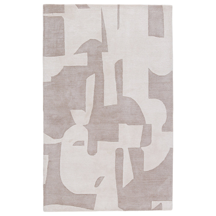 Jaipur Living Noverre Handmade Abstract Taupe/ Cream Area Rug (10'X14')