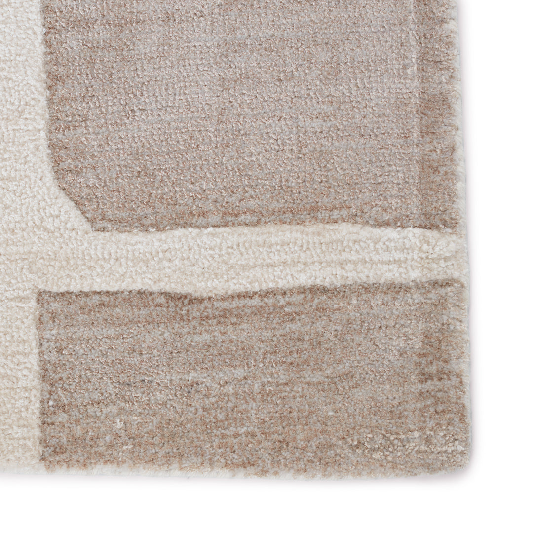 Jaipur Living Noverre Handmade Abstract Taupe/ Cream Area Rug (10'X14')