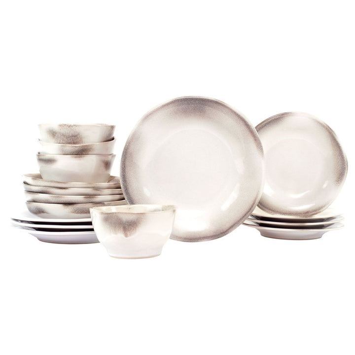 Aurora Place Setting - 16-Piece / Ash