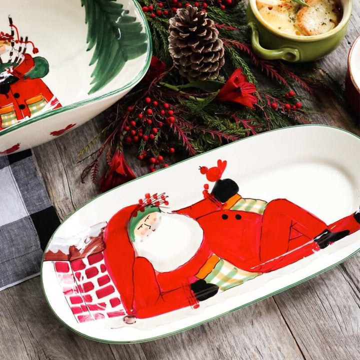 Old St. Nick Oval Platter