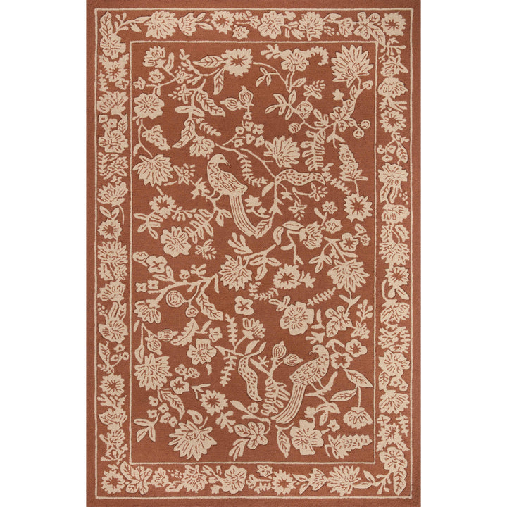 Rifle Paper Co. x Loloi Arboretum Amber 18" x 18" Sample Rug