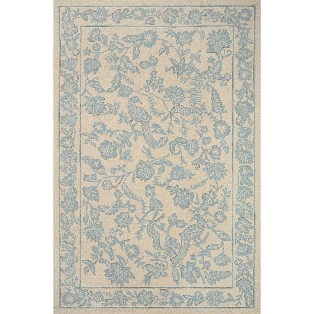 Rifle Paper Co. x Loloi Arboretum Periwinkle 2'-3" x 5'-6" Accent Rug