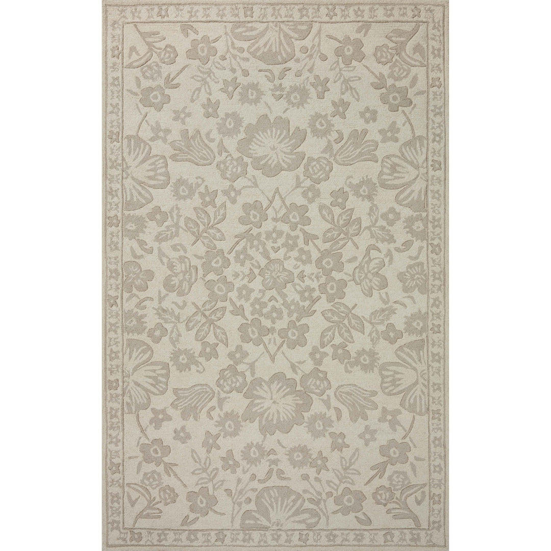 Rifle Paper Co. x Loloi Arboretum Ivory 18" x 18" Sample Rug