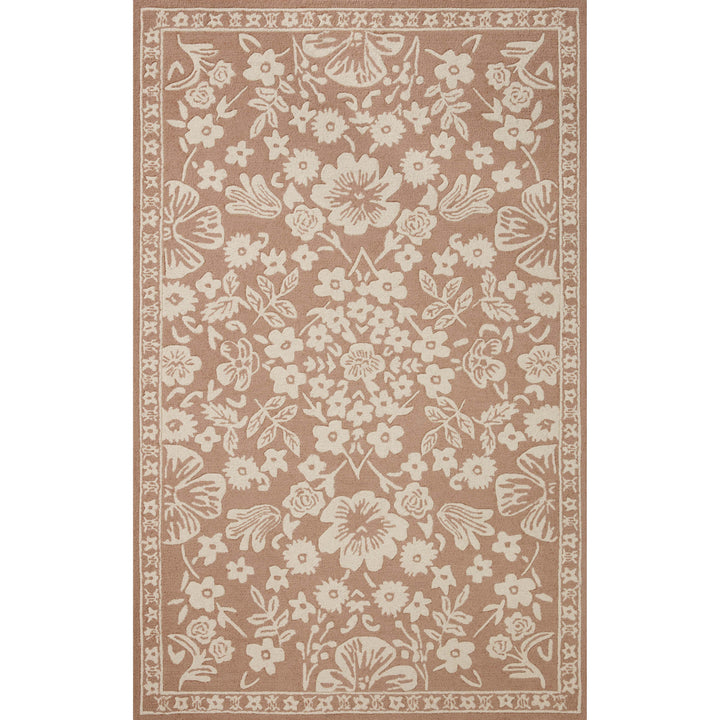 Rifle Paper Co. x Loloi Arboretum Rust 18" x 18" Sample Rug