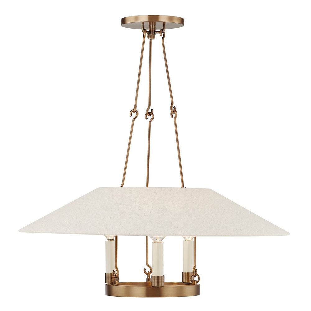 Archive Chandelier - Patina Brass