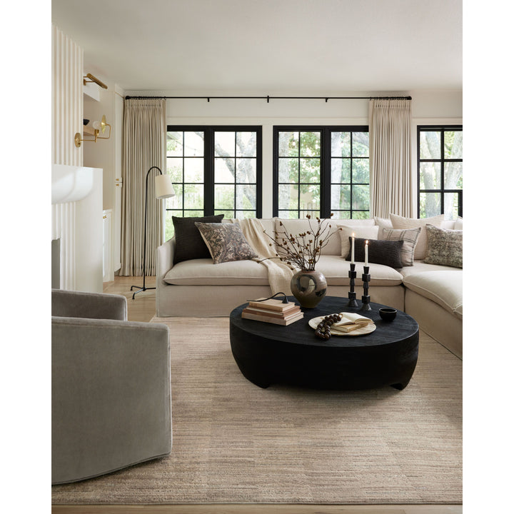 Loloi Arden Natural / Pebble 6'-3" x 9' Area Rug