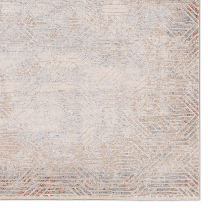 Jaipur Living Venture Geometric Tan/ Gray Runner Rug (3'X10')