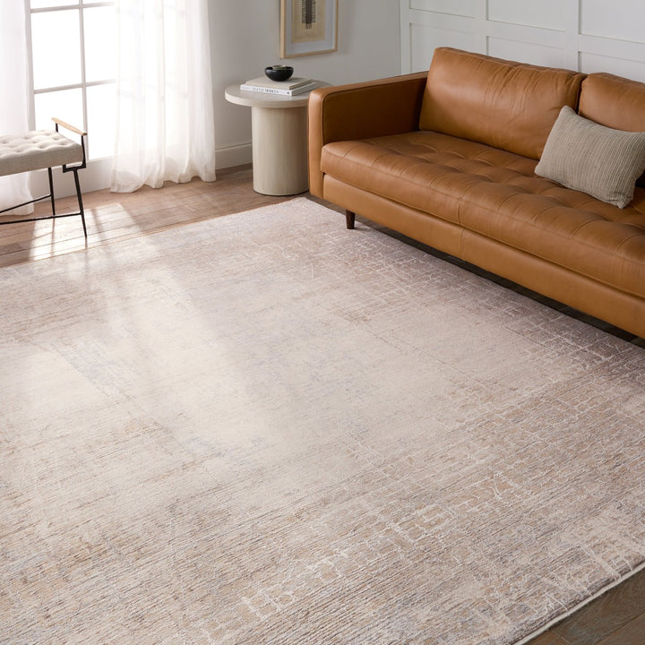 Jaipur Living Palermo Abstract Tan/ Cream Runner Rug (3'X10')