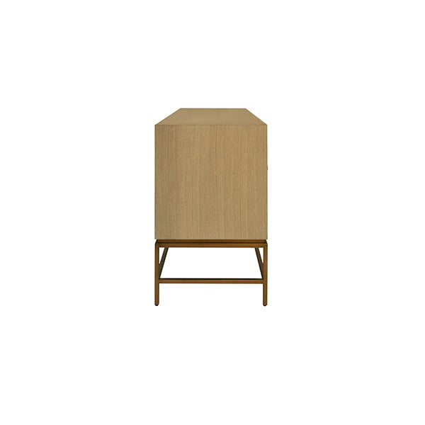 Sideboards & Credenzas Ariel Four Door Buffet In Cerused Oak