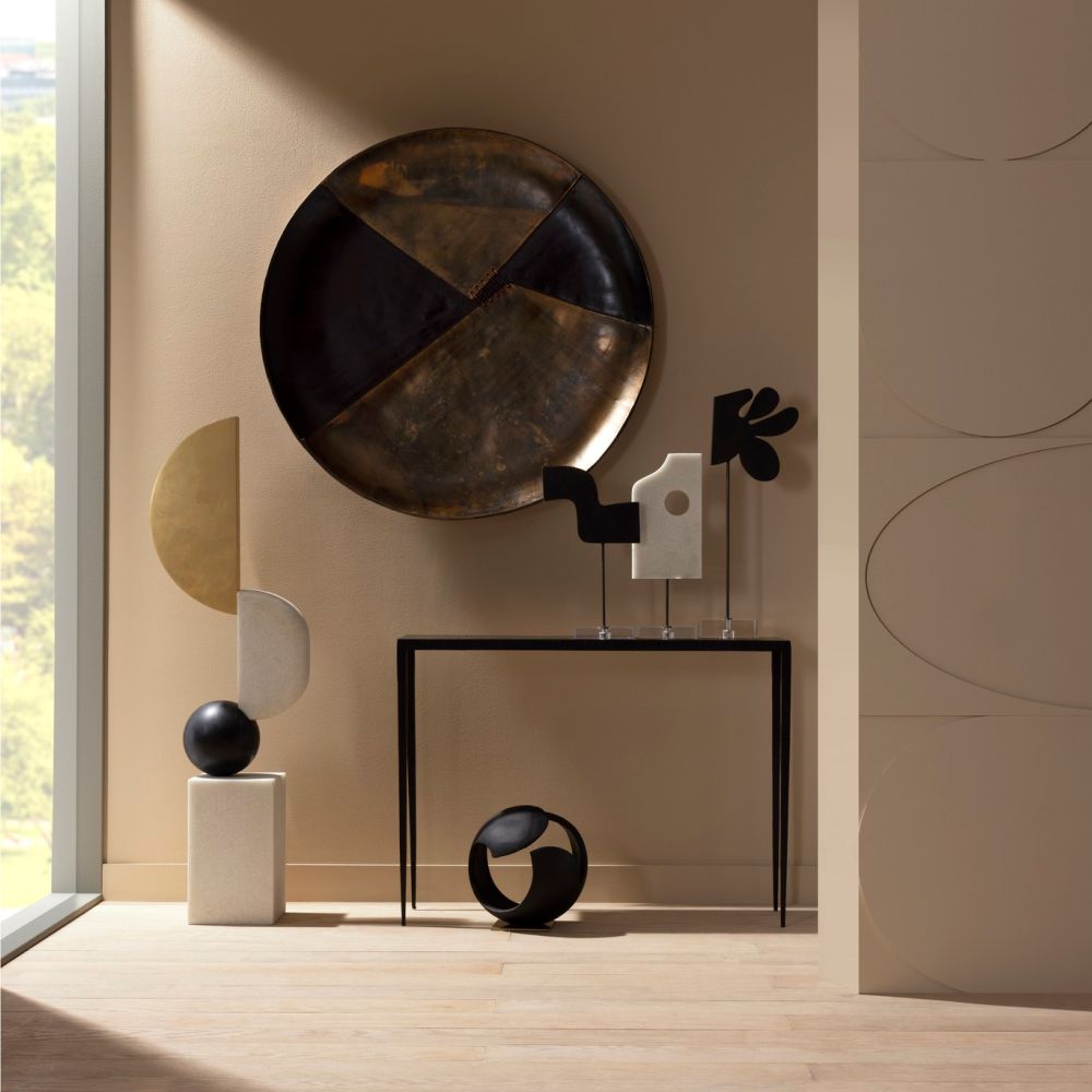 Decorative Objects Kenji Floor Sculpture - Black