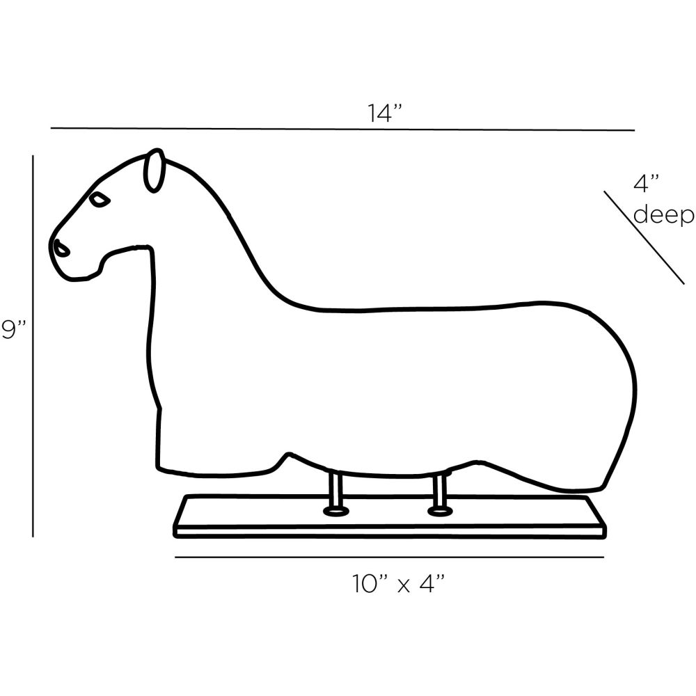 Crusoe Sculpture - Black