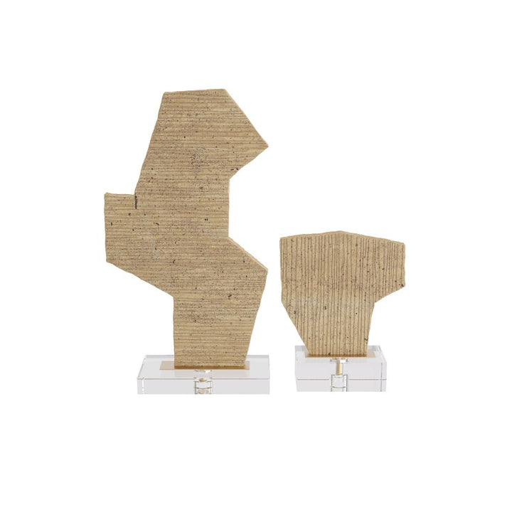 Decorative Objects Selaya Sculptures, Set of 2 - Gold
