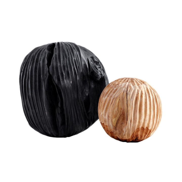 Decorative Objects Surge Sculpture, S/2 - Black