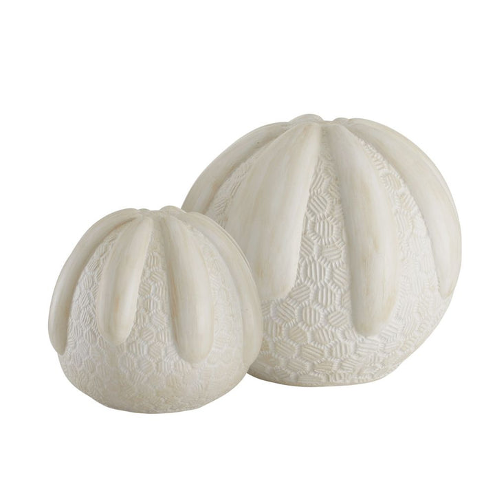 Decorative Objects Zinnia Sculptures, Set of 2 - White