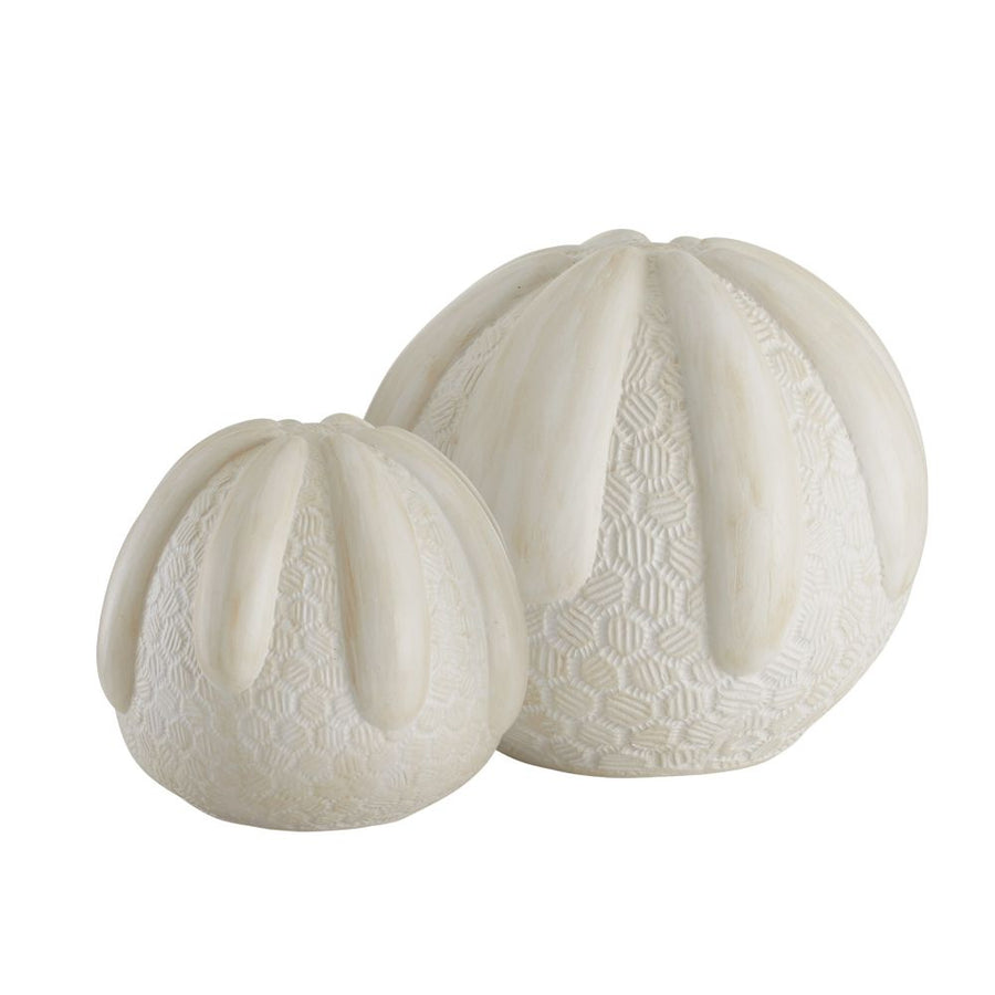 Decorative Objects Zinnia Sculptures, Set of 2 - White