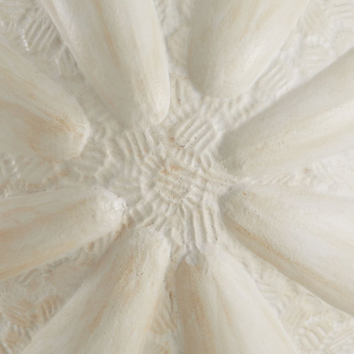 Zinnia Sculptures, Set of 2 - White