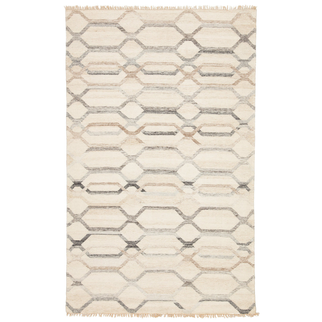 Jaipur Living Laveer Handmade Trellis Ivory/ Light Gray Area Rug (8'10"X11'9")