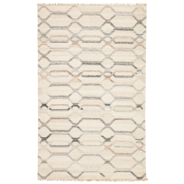 Jaipur Living Laveer Handmade Trellis Ivory/ Light Gray Area Rug (8'10"X11'9")