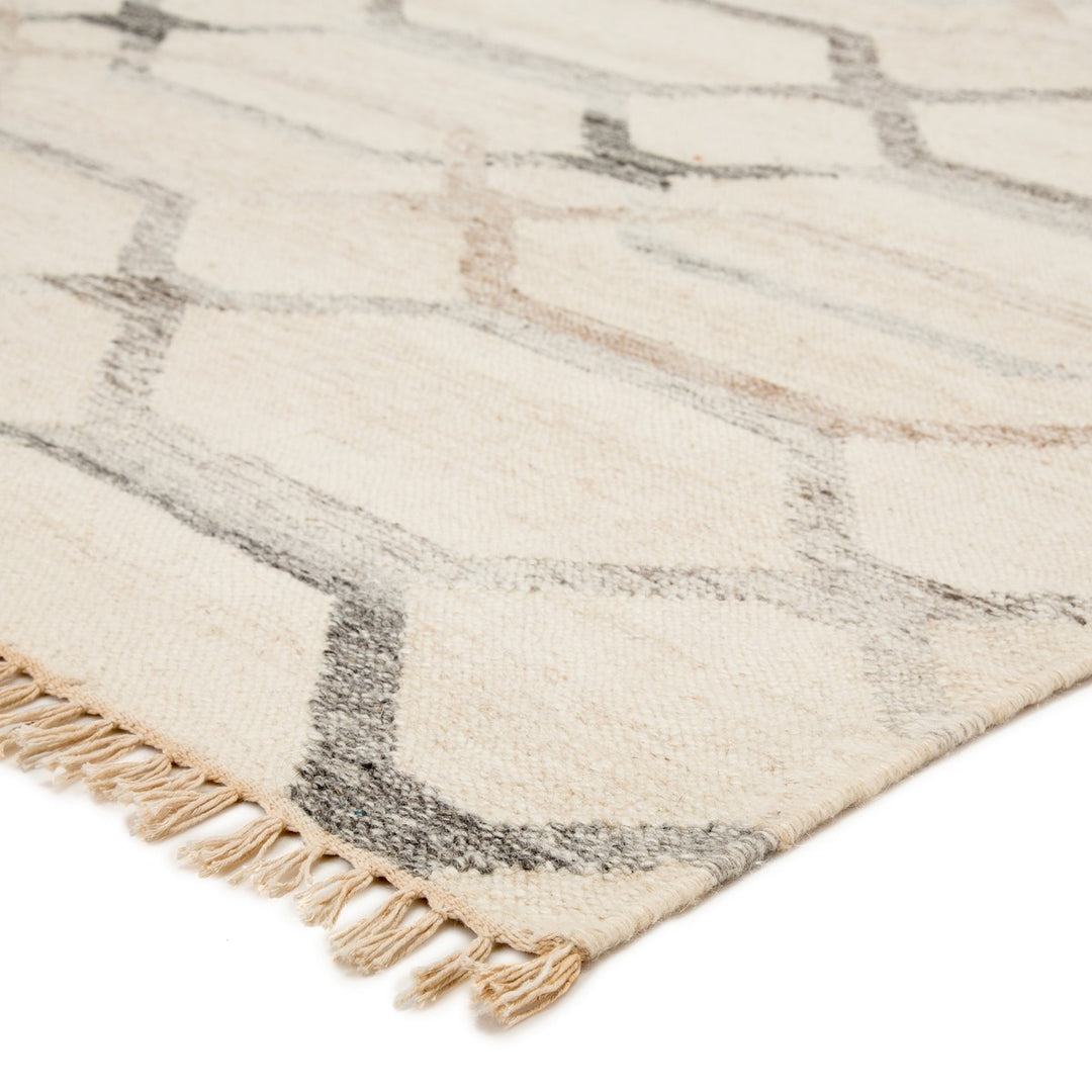 Jaipur Living Laveer Handmade Trellis Ivory/ Light Gray Area Rug (8'10"X11'9")