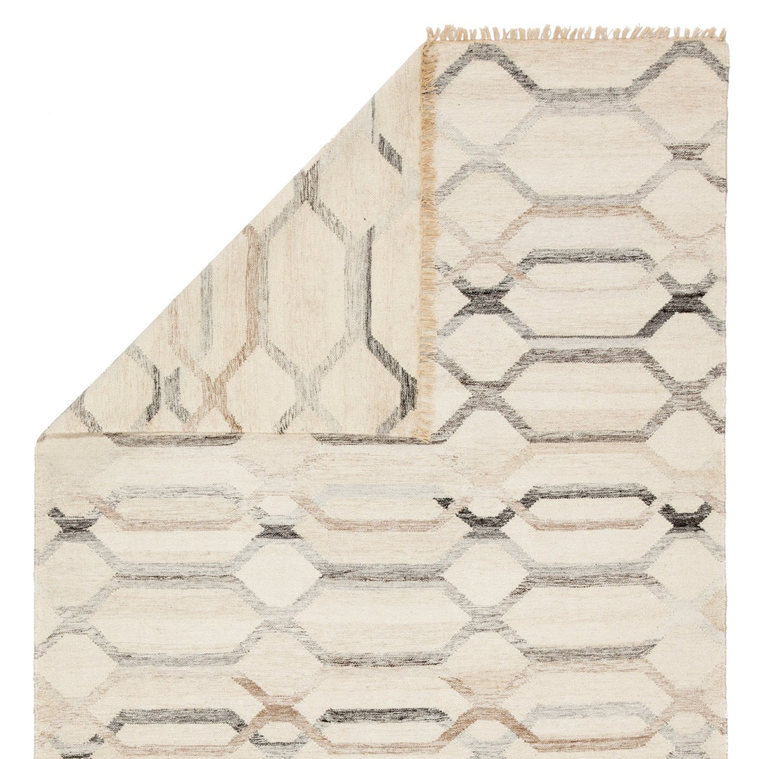 Jaipur Living Laveer Handmade Trellis Ivory/ Light Gray Area Rug (5'X8')