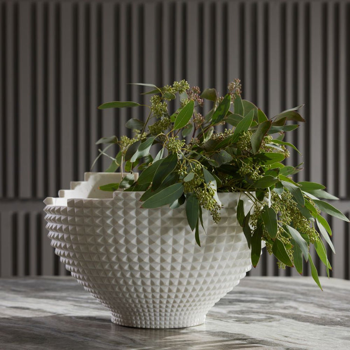 Decorative Objects Clarence Centerpiece - White
