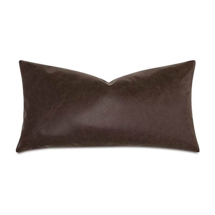 Neving Vegan Leather Decorative Pillow-Eastern Accents-EASTACC-ATE-1200-PillowsBark-5-France and Son