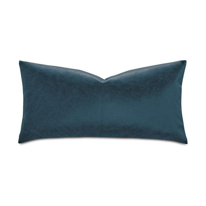 Neving Vegan Leather Decorative Pillow-Eastern Accents-EASTACC-ATE-1201-PillowsBlue-3-France and Son