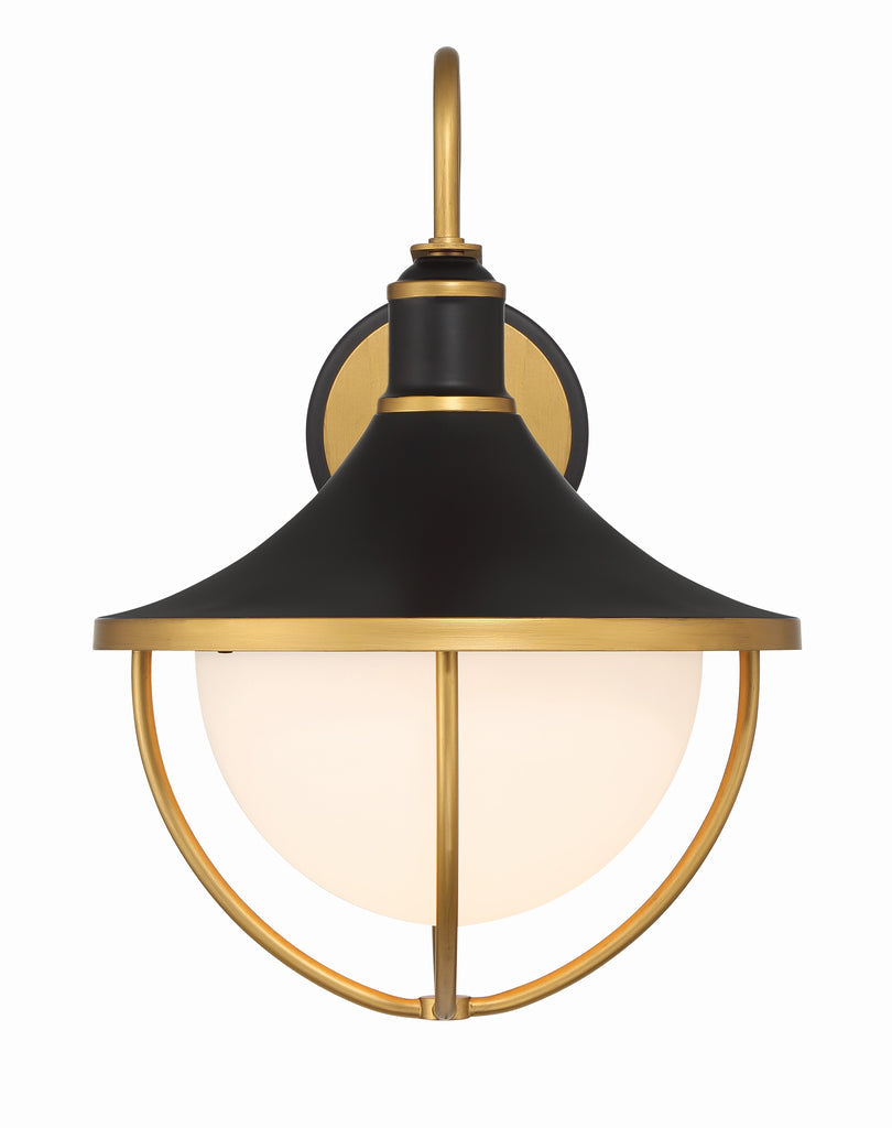 Atlas 1 Light Sconce-Crystorama Lighting Company-CRYSTO-ATL-702-MK-TG-Outdoor Wall Sconces13.5"W-2-France and Son