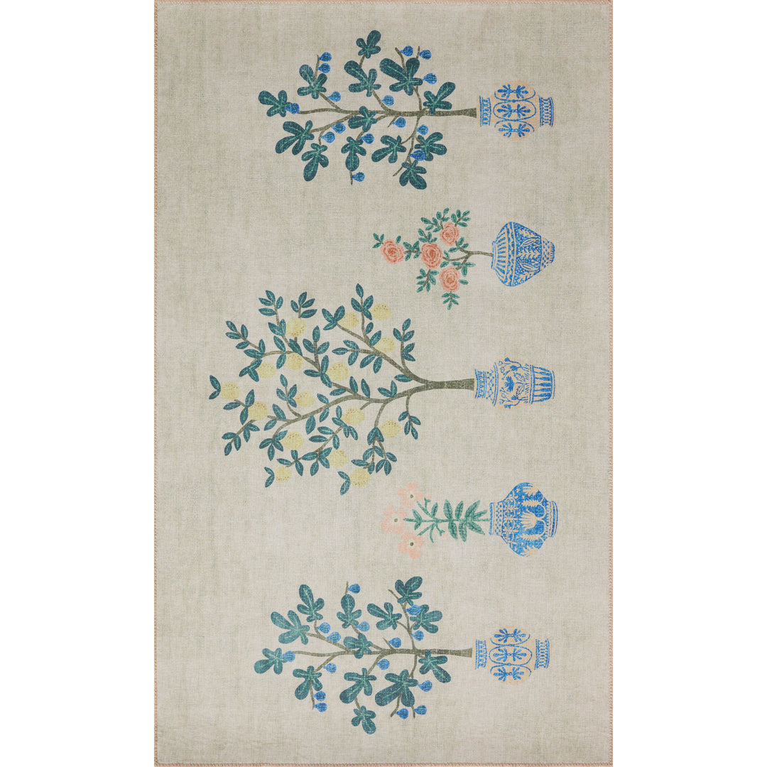 Rifle Paper Co. x Loloi Atelier Ivory 2'-3" x 3'-9" Accent Rug